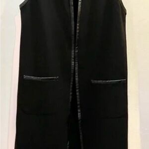 White House Black Market Sleek Black Vest